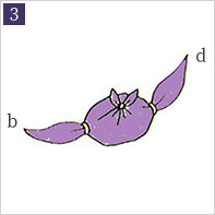 風呂敷の包み方 斜めがけカバン 3
