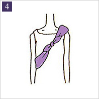 風呂敷の包み方 斜めがけカバン 4