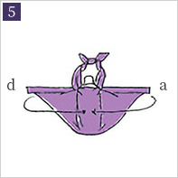 風呂敷の包み方 ドリンクホルダー 5